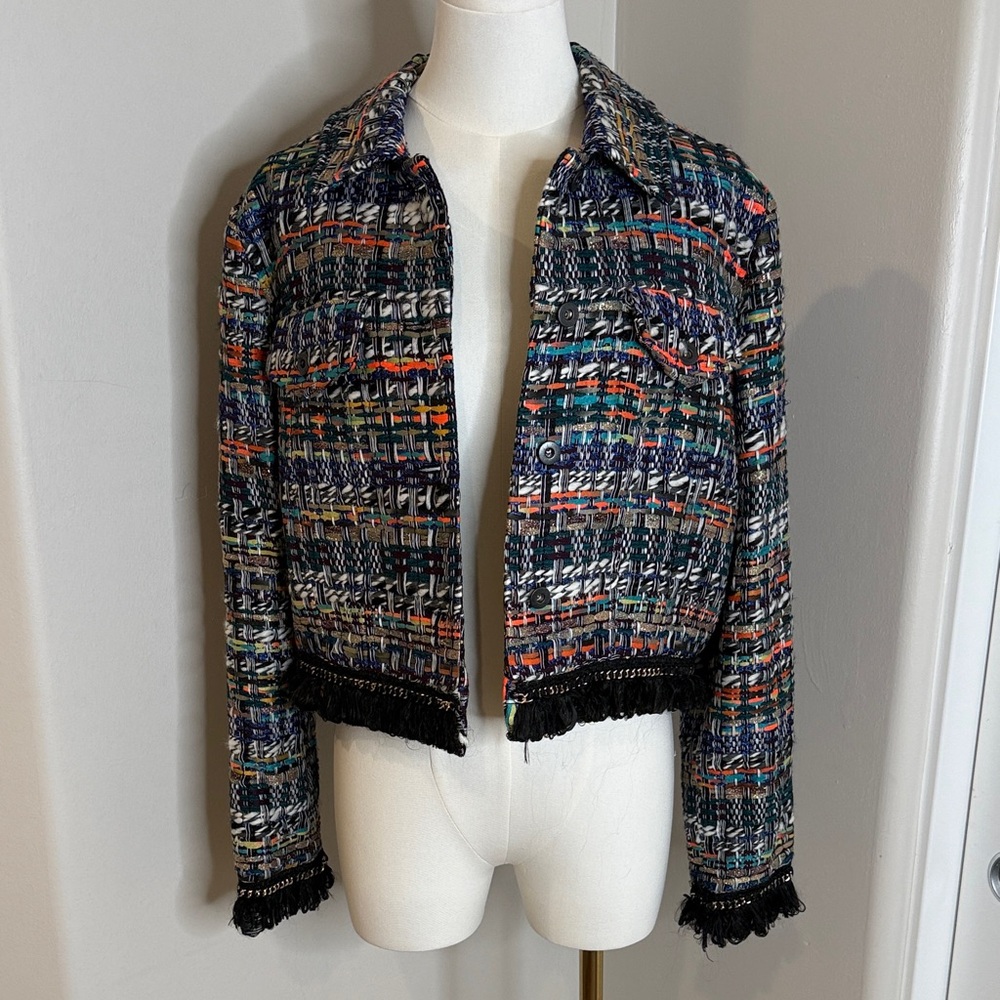 Milly Multicolor Tweed Women's Jacket